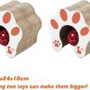 jkahh Cat Toy Interactive Cats Ball Toys Game Training Stuff Fun Multiple Shapes Corrugated Paper Cat House Pet Supplies, 2pc