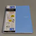 Five Star Spiral Notebook + Study App, 3 Subject, College Ruled Paper, 8-1/2" x 11", 150 Sheets, Fights Ink Bleed, Water Resistant Cover, Pacific Blue (73623)
