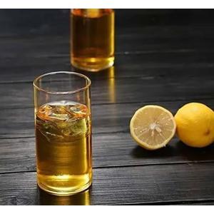 Drinking Glasses, 12 Oz, Set of 4, BPA Free, Borosilicate Drinking Glass, Clear & Lightweight Water Glass Set, Odor Resistant, Freezer & Dishwasher Safe, Glasses for Juice, Beer & Cocktails
