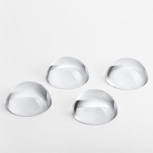 QFkris 4Pcs 1.9inch Crystal Dome Magnifying Paperweight, Clear Distortion-Free Optics Convex Lens Set for Physics Classroom Home Decor Graduation Gifts (4pcs)