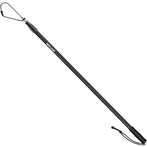 SANLIKE Telescopic Fishing Gaff Fiberglass Pole with Nonslip Rubber Handle Stainless Steel Hook with M8 Screw, Small