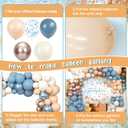 178 pcs Pumpkin Baby Shower Decorations Blue Balloons Set Fall Pumpkin Party for Boys A Sweet Little Pumpkin is On the Way Autumn Baby Shower Boy Garland Arch Kit