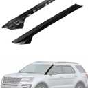 Flecto A-Pillar Molding Trim Outer & Inner Bracket Front Left Driver Side Compatible with Ford Explorer 2011-2019, Replaces 926-450 BB5Z-7803136-AB