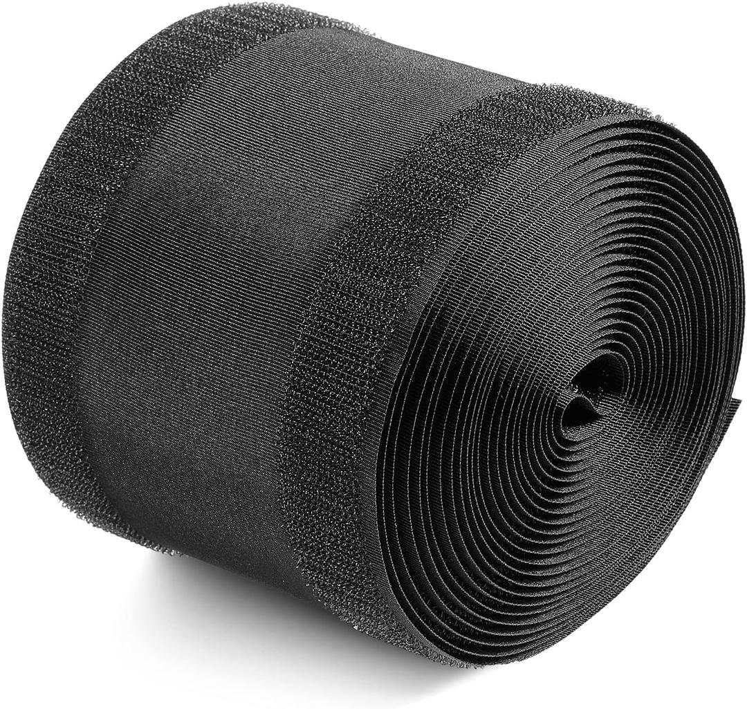 Syhood Cord Cover Floor Carpet Cable Cover Floor Wire Protector Cable Management for Office Carpet Organized and Protect(4 Inch X 15 Feet,Black)