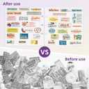 Vienrose Polaroid Scrapbook Photo Album, 3 Ring DIY Memory Book with Premium Crystal Clear Acrylic Cover PVC Pages 15 Sheets, Scrapbook Supplies for Wedding, Anniversary, Birthday, Travel