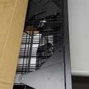 3-Pack 2' x 5.5' Grid Wall Panels Standing Wire Grid, Display Rack with T-Base Wheels Freestanding Gridwall Panel Tower for Shop, for Art Fairs Black