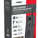 PRIME USB CHARGER WITH SURGE PROTECTION PBBUC032