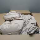 Bedsure Queen Size Comforter Set, Linen Soft Prewashed Bedding for All Seasons, 3 Pieces GentleSoft Warm Down Alternative Bed Set, 1 Lightweight Comforter (90"x90") and 2 Pillowcases (20"x26")