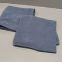 MIULEE Pack of 2 Dusty Blue Decorative Pillow Covers 22x22 Inch Soft Chenille Luxurious Couch Throw Pillows Farmhouse Cushion Covers Euro Shams with Elegant Design for Sofa Bed Living Room Home Decor