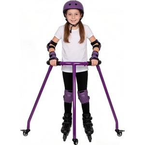 Nattork Skate Trainer for Kids Adutls Roller Inline Skating,Roller Inline Skate Mate for Boys Girl Outdoor Beginners Training Walker (Purple)