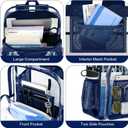 PAMANO Clear Backpack Transparent Heavy Duty School PVC Bookbag See Through Bag Boys and Girls for College Work Travel Security