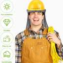 Hard Hat Neck Shade, Reflective Mesh Neck Shield for Outdoor Construction Workers, Polyester (40X30X3CM, Grey)