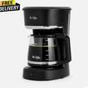 Mr.Coffee 12Cup Switch Coffee Maker Black 60oz Capacity Electric Drip Coffee Mac