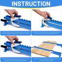 41 inch Panel Clamps 2 Pack,Adjustable Woodworking Panel Clamps for Table & Benchtops,4-way pressure steel clamps for Cutting Boards, Tabletops, and Cabinet Making,for Precision Woodworking Projects