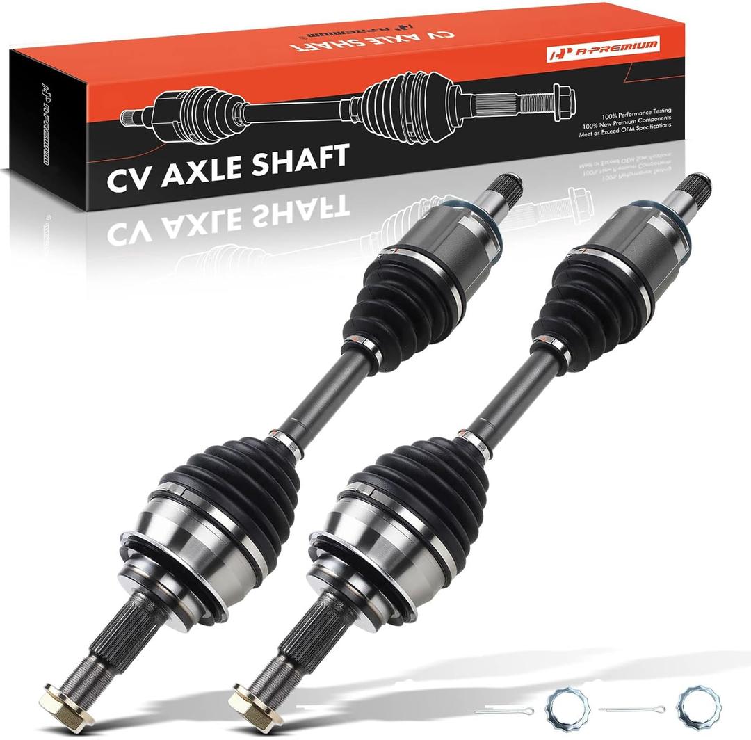 A-Premium Pair (2) Front CV Axle Shaft Assembly Compatible with Toyota 4Runner 2003-2022, Tacoma 2005-2020, FJ Cruiser 2007-2014 & Lexus GX460 2010-2022, GX470 2003-2009, Driver and Passenger Side