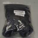 FantaLook Short Black Purple Cosplay Wig with 2 Buns for Halloween Party Costume, Small Size