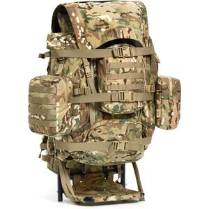 MT Alice Aluminum External Frame Military Army Rucksack Extra Large Load Hunting MOLLE Tactical Design Ripstop Nylon Fabric MT Alice Aluminum External Frame Military Army Rucksack Extra Large Load Hunting MOLLE Tactical Design Ripstop Nylon Fabric