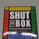 Classic Original Shut The Box Game, Math Dice Board Game for Family Night Classroom Travel, Wooden Table for Group Kid Adult Senior, Camp Party Bar, Easy Quick and Fun, 2-4 Players (color-coded)