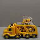 Nicmore Construction Truck Toddler Toys Car: Toys for 1 2 3 4 Year Old Boy 5 in 1 Carrier Toys for Kids Age 1-3 2-4| 18 Months 2 Year Old Boy Christmas Birthday Gifts