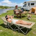 Camping cots for Adults,Cots for Sleeping,Cushion and Pillow, Camping Tent cot,High Weight Capacity, Compact Storage,with Carry Bag,Ideal for Outdoor Camping, Office use,Napping, Beach Trips, 25 inches x 75 inches x 14 inches