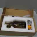 500ml Green Olive Oil Dispenser Bottle, 17oz Glass Oil and Vinegar Cruet with Pourers and Funnel,Oil Bottles for Kitchen, Dispenser Bottle with Drip Free Spouts