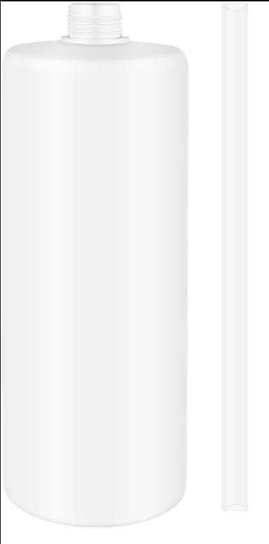 1 Pcs Soap Dispenser for Kitchen Sink Stainless Steel Built in Soap Dispenser Countertop Pump Head with 17OZ Large Liquid Bottle fit Kitchen Bathroom (Silver)