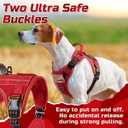 rabbitgoo Tactical Dog Harness for Large Dogs, No Pull Military Service Vest with Handle & Molle, Easy Control for Training Walking, Adjustable Reflective Straps, Red, XL