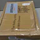 Calmootey 3-Tier Rolling Utility Cart with Drawer,Multifunctional Storage Organizer with Plastic Shelf & Metal Wheel,Storage Cart for Kitchen,Bathroom,Living Room,Office,Pink