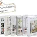 6PCS Decorative Books for Coffee Table-Faux Books for Decoration-Coffee Table Decor-Hardboard Fake Decorative Book for Bookshelf Home Decor Display