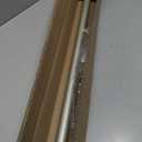 Curtain Rods 36 to 72 Inches(3-6 Feet) with Solid Aluminum Alloy Brackets, 1 Inch Telescoping Drapery Rod for Windows, Heavy Duty Decorative Curtain Rods with Translucent Finials, Matte Sliver