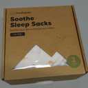 2-Pack Organic Baby Sleep Sacks, 100% Cotton - Soft & Breathable 0.5TOG Baby Wearable Blanket, Toddler Sleeping Sack 0-6 Months, Easy to Wear Transitional Swaddles for Newborns, Infants(Roarsome, S)