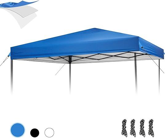 10×10 Canopy Replacement Top, Pop Up Canopy Replacement Tent Cover for Straight Leg Frame, Waterproof Canopy Top Cover for Garden Patio Camping (Top Only)(Blue)