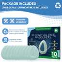 10-Pack CPAP Mask Liners 3D Mask Cushion Cover for Reduce Air Leakage and Facial Redness Compatible with ResMed F20/F10 F&P Simplus & Vitera Philips Amara Series Medium (Cushions NOT Included)