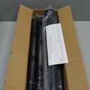 Tension Curtain Rod, Extra Long Outdoor Curtain Rod 43-131 Inch Adjustable, 1.1 Inch Diameter Thick Heavy Duty Black Spring Curtain Rod, Stainless Steel Shower Rod for Bathroom No Drilling, No Rust