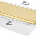 khtumeware 10 Pack 4 inch(102mm) Hole Center Brushed Gold Finger Edge Pulls Drawer pulls Matte Gold Finger Edge Pull Solid Zinc Drawer Pull Hidden Edge Treatment Hardware Finger pulls