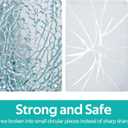 Murrey Home Glass Cutting Board Set for Kitchen Counter, Tempered Glass Chopping Boards Dishwasher Safe, Small Marble Countertop Tray, 16"x12"x2PC