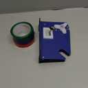 Steel Tape Bag Sealer with Bag Trimmer - Includes 6 Rolls of Tapes - Poly Bag Sealer Tape Machine, Bag Sealing Tape Dispenser for Fruit, Greens and Ground Meat Packaging