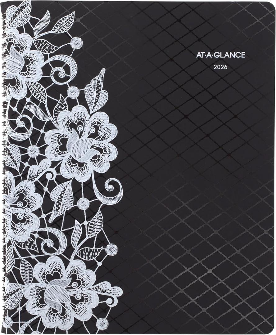AT-A-GLANCE 2026 Appointment Book Planner, Weekly & Monthly, 8.5" x 11", Large, Hourly, Lacey (541-905-26)