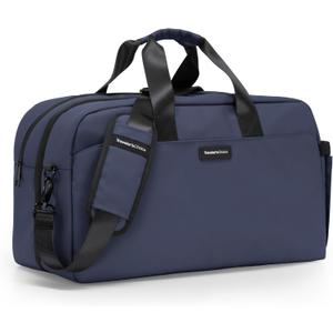 Traveler's Choice Wanderbout 27L Duffel Bag for Travel, Navy, 19-Inch Duffel