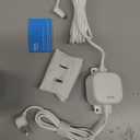 30ft Weather Resistant Power Adapter for Blink Mini 2,Blink Outdoor 4 (4th Gen)(3rd Gen)/Mini,No Need Charger Head,IP67 Waterproof Flat Power Cable with Extra Type C to Micro USB Adapter White 1Pack