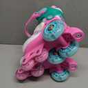 NEMONE Mermaid Light up Roller Skates for Girls, Purple Blue Skates for Toddlers, Beginner Kids Butterfly Roller Skates Indoor Outdoor, Size X