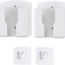 2pack Remote Control Holder,Self-Adhesive Wall Mount Phone Holder,Air Conditioner TV Remote Control Bracket,Wall-Mounted Mini Storage Box (3.54inch)