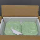 Glass Soup Containers with Lids 32 oz, 4 Cup Glass Storage Containers, Tall Borosilicate Glass Food Storage Containers for Lunch, Ice Cream, Travel and Deli, Soup Freezer Safe Containers with Lids (Multicolor)