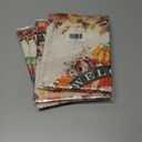 5 x Fall Garden Yard Flag 28 x 40 Inch Outside Double Sided Burlap Pumpkin Rugby Maple Leaf Welcome Flag Farmhouse Holiday Patio Lawn House Outdoor Decorations (Multicolor)