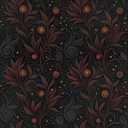 Qianglive Boho Wallpaper Peel and Stick Dark Wallpaper Removable Vintage Plants Contact Paper Vinyl Textured Wall Paper Boho Waterproof Shelf Paper for Bedroom Bathroom 17.3"x120"