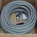 Pressure Washer Hose 100FT 4000 PSI, Kink Resistant Steel Braided Layer & NonMarking Rubber for Hot/Cold Water, High Power Washer Hose With 3/8 Inch Quick Connect & M22 Fitting, Gray