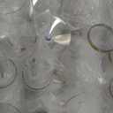 Ciaell 24 Pack Plastic Champagne Flutes - 6Oz Gold Rim Disposable Champagne Glasses - Square Clear Plastic Toasting Glasses for Party Birthday Anniversary Wedding