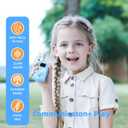 Unicorn Walkie Talkies for Kids,Toys Gifts for 3 4 5 6 7 8 9 Year Old Boys Girls,3 Channels 2 Way Radio Toy, 2 Miles Range for Outside, Camping, Hiking (Blue)