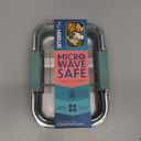 Microwave Safe Stainless Steel 3 Compartment Bento Lunch Box, 44oz (Sage)