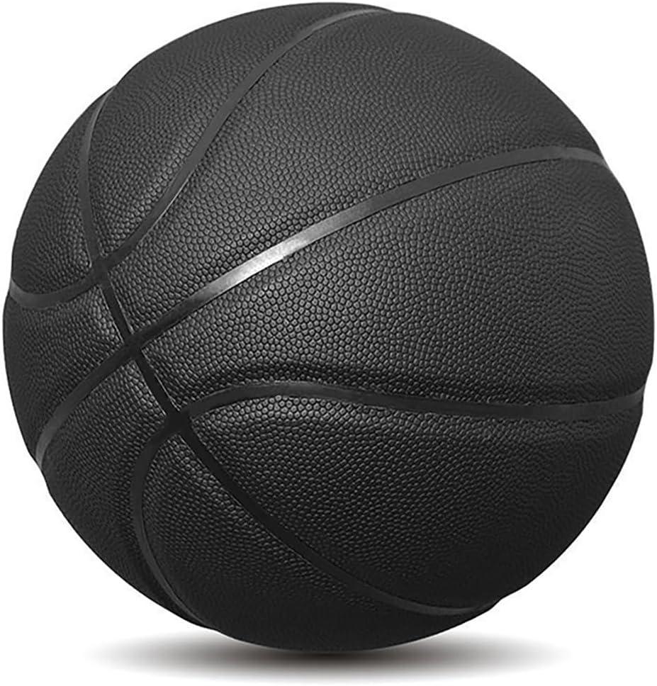 MINDCOLLISION Mini Basketball, Solid Color without Logo, Absorbent Soft Leather, Suitable for Small Baskets, Signature, Decompression, Training Assistance (No.1, Black)